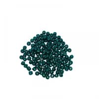 Missanga de vidro Verde Escuro - 6/0  - 4mm