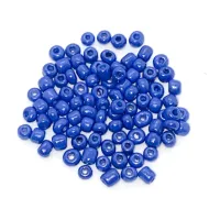 Missanga de vidro Azul Jeans - 6/0  - 4mm