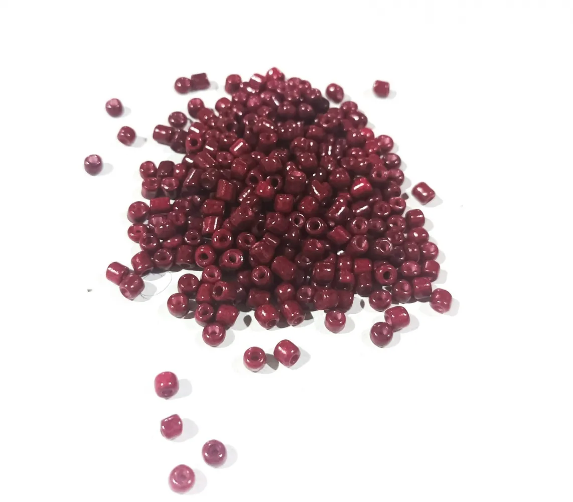 Missanga de vidro Marrom Canela - 6/0  - 4mm