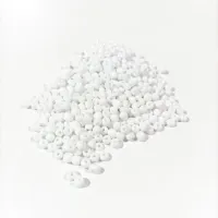 Missanga de vidro Branco Perolado - 6/0  - 4mm