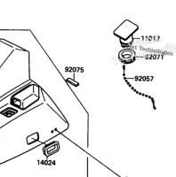 Tampa Capa Acabamento Capo do Motor Jet Ski Kawasaki 650 X-2 11012-3711-8C