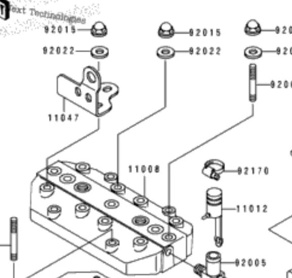 Suporte Escape Escapamento Cabeçote Jet Ski KAwasaki SX 550 11047-3744 