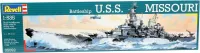 Navio Battleship USS Missouri Kit Revell 1/535 plastimodelismo