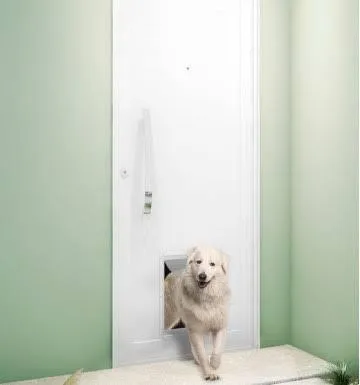 Porta MDF s/o lisa com passagem pet Imagem