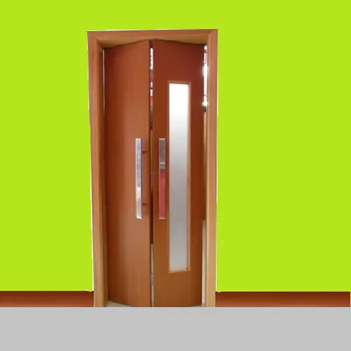 Porta int. Camarão lisa c/vitro verniz Imagem