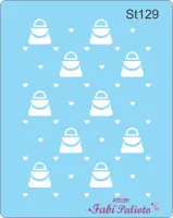 ST129  Stencil Bolsa Coleção Barbie - Foto 2