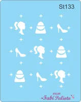 ST133  Stencil Icones Coleção Barbie - Foto 2