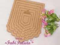 G1.382  Gabarito de Moldes em MDF Moldura Modelo 38