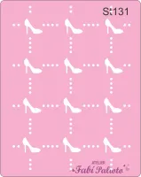 ST131  Stencil Sapato Coleção Barbie