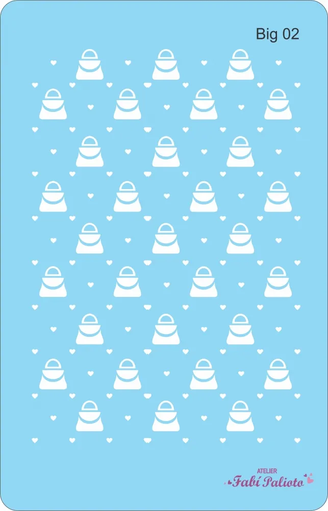 BIG02  Stencil Bolsa Coleção Barbie 18x28cm Imagem