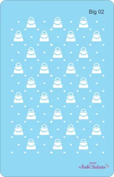 BIG02  Stencil Bolsa Coleção Barbie 18x28cm