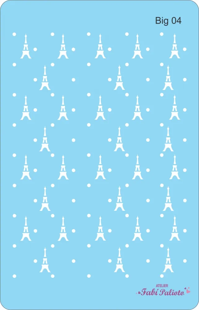 BIG04  Stencil Torre Coleção Barbie 18x28cm