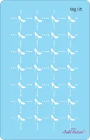 BIG05  Stencil Sapato Coleção Barbie 18x28cm