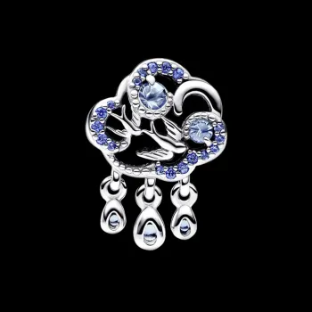 Berloque separador nuvem e andorinha – Inspiração Pandora - Foto 2