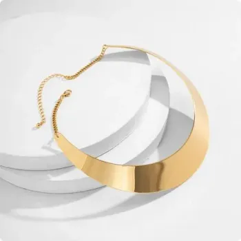 CHOCKER TORQUES BANHADO A OURO 18K  - Foto 2