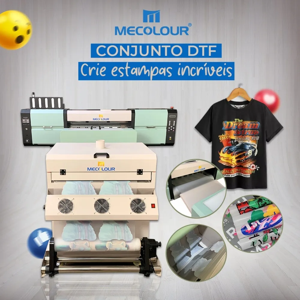 IMPRESSORA DTF 60CM DE BOCA CABEÇA DE IMPRESSÃO I3200 DUAS CABEÇAS  Imagem