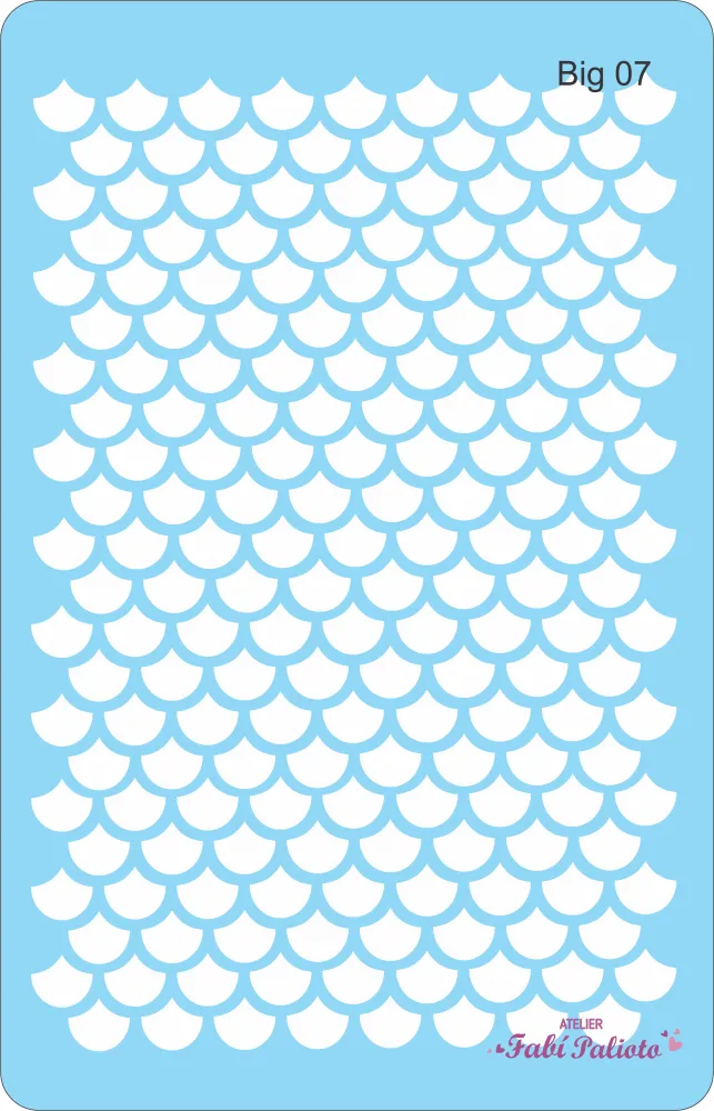 BIG07  Stencil Rabo de Sereia 18x28cm Imagem