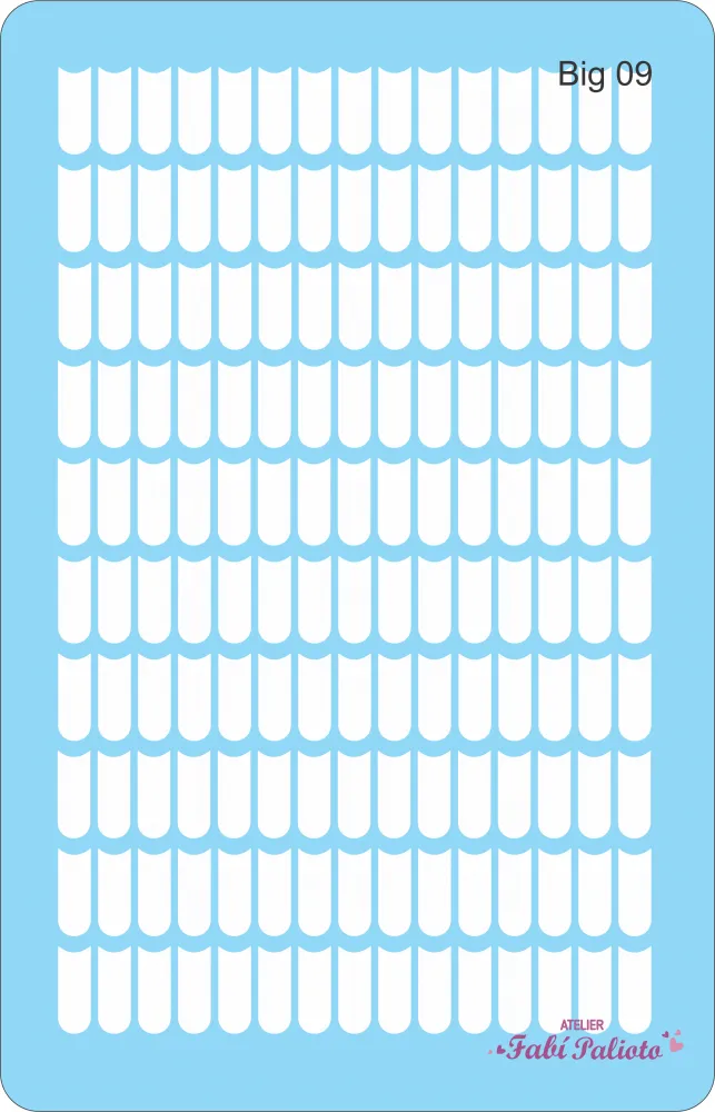 BIG09  Stencil Telhadinho 1 - 18x28cm Imagem