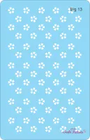 BIG13  Stencil Mini Flor 18x28cm