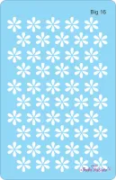 BIG16  Stencil Flor 6 pétalas  18x28cm