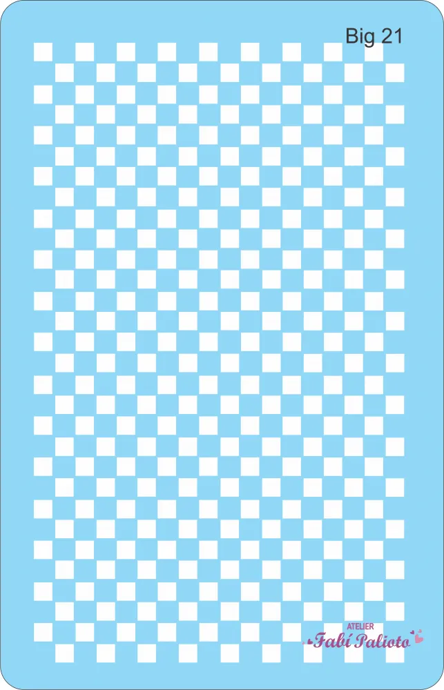 BIG21  Stencil Jogo de Xadrez 18x28cm Imagem