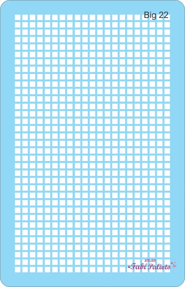 BIG22  Stencil Quadriculado 18x28cm