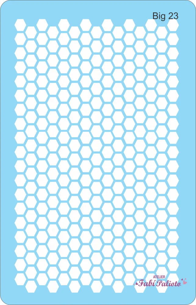 BIG23  Stencil Colmeia 18x28cm