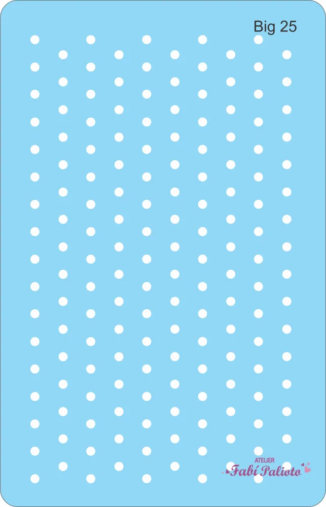 BIG25  Stencil Bolinhas18x28cm