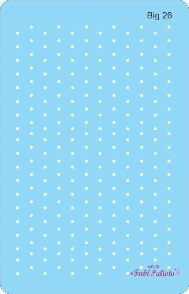 BIG26  Stencil Mini Bolinhas18x28cm Imagem