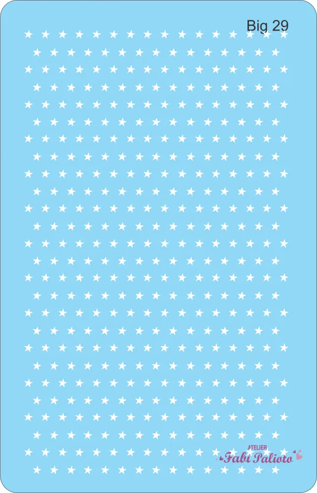 BIG29  Stencil Mini Estrelas 18x28cm