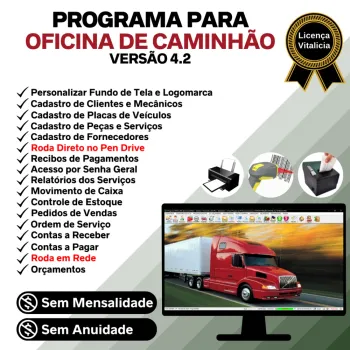 Programa OS Oficina Mecânica Caminhão + Financeiro v4.2 - FpqSystem