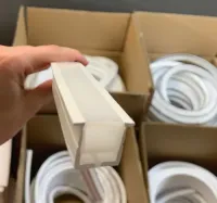 Perfil Flex Embutir Flexivel 15x10mm - mangueira para fita de led  - o metro - Foto 4