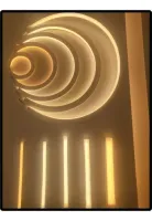Perfil Flex Embutir Flexivel 20x10mm - mangueira para fita de led  - o metro - Foto 17