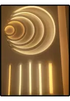 Perfil Flex Embutir Flexivel 30x20mm - mangueira para fita de led  - o metro - Foto 17