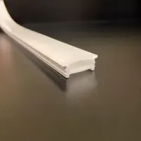 Perfil Flex Embutir Flexivel 12x10mm - mangueira para fita de led  - o metro - Foto 12