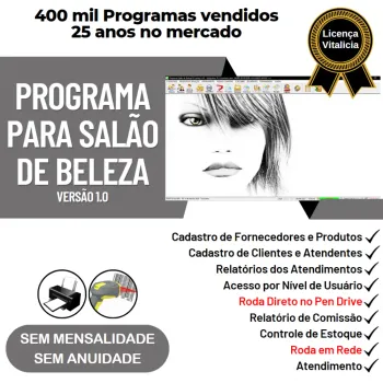 Programa Salão de Beleza com Produtos v1.0 - FpqSystem