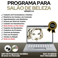 Programa Salão de Beleza com Agendamento e Vendas v2.0 - Fpqsystem — imagem principal