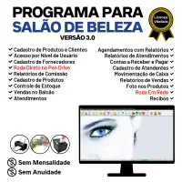 Programa Salão de Beleza, Agendamento, Vendas e Financeiro v3.0 - FpqSystem — imagem principal