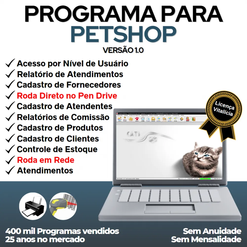 Programa para PetShop com e Atendimento v1.0 - FpqSystem