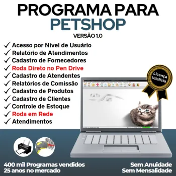 Programa para PetShop com e Atendimento v1.0 - FpqSystem