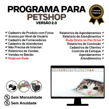 Programa para PetShop com e Agendamento e Vendas v2.0 - FPQsystem