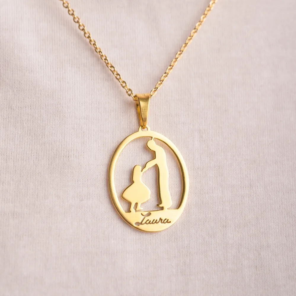 Pingente de prata com banho de ouro 18k personalizado -PIP150 Imagem