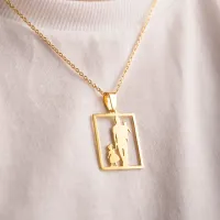 Pingente de prata com banho de ouro 18k personalizado -PIP140