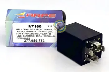 Rele Temporizador Gasolina  6 Terminais Fiat Fiorino / Elba até .../ 1988  RT160   7507765