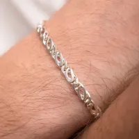 Pulseira  de Prata 950 - Masculina - PU923.1