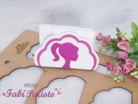 G1.386  Gabarito de Moldes em MDF  Barbie Porta Guardanapos