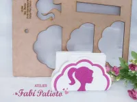 G1.386  Gabarito de Moldes em MDF  Barbie Porta Guardanapos - Foto 2