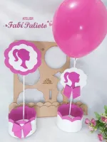 G1.387  Gabarito de Moldes em MDF  Barbie Centro de Mesa