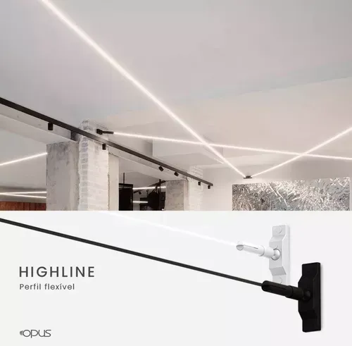 Perfil Flexível Highline Branco 5m + Acessórios  Imagem