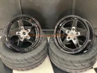 Rodas SPORT STAR II BLACK Aro 15 Tala 8 5X114  - VISION WHEEL(PAR) (FRETE A COBRAR NO DESTINO) - Foto 2